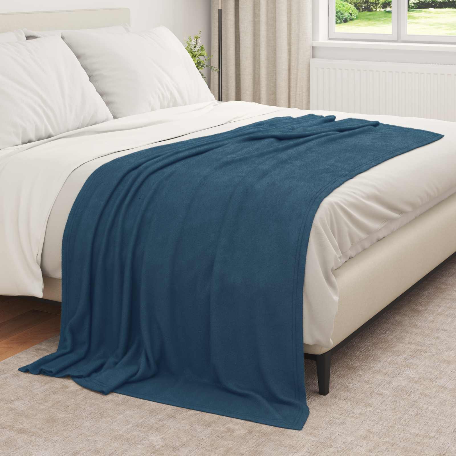 Cobertores de sofá 6 unid. azul marinho 210 x 140 cm 2.44 lã