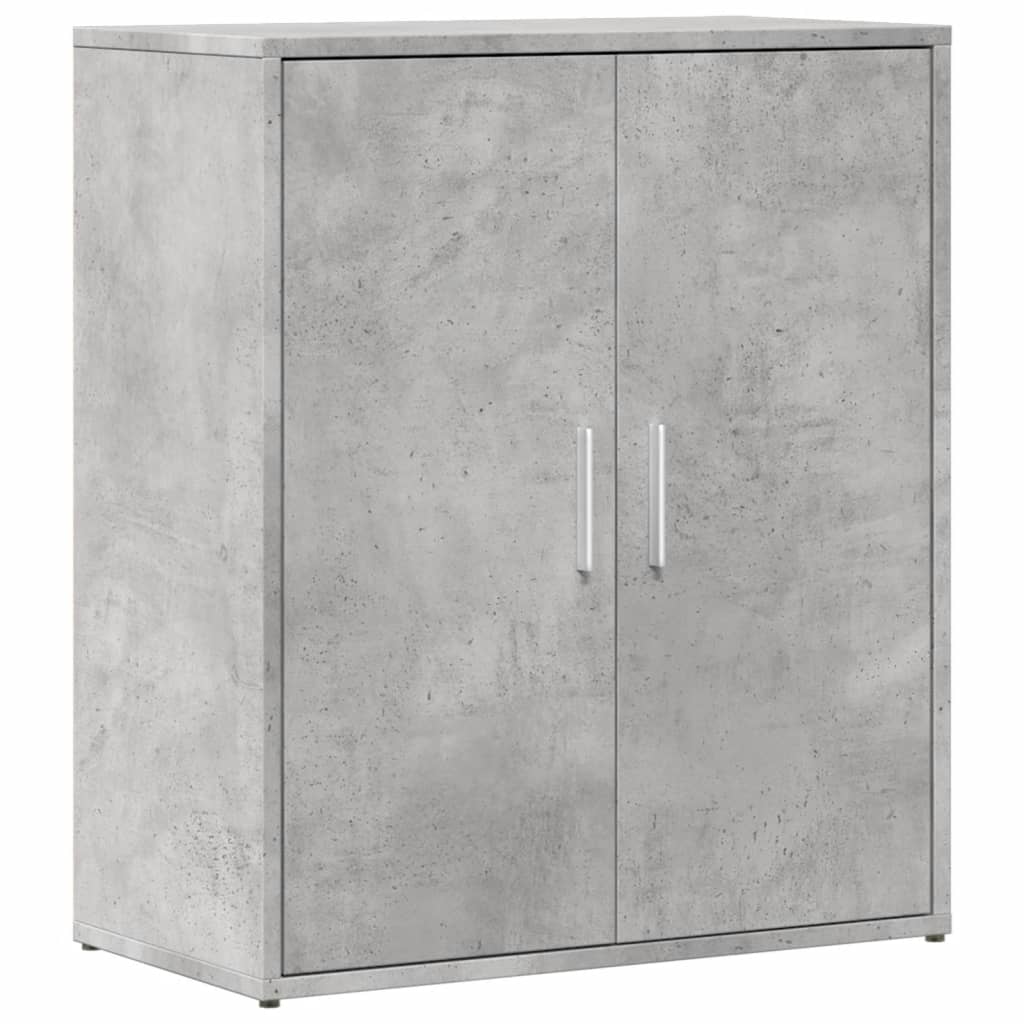 Aparadores 2 pcs 60x31x70 cm derivados madeira cinzento cimento