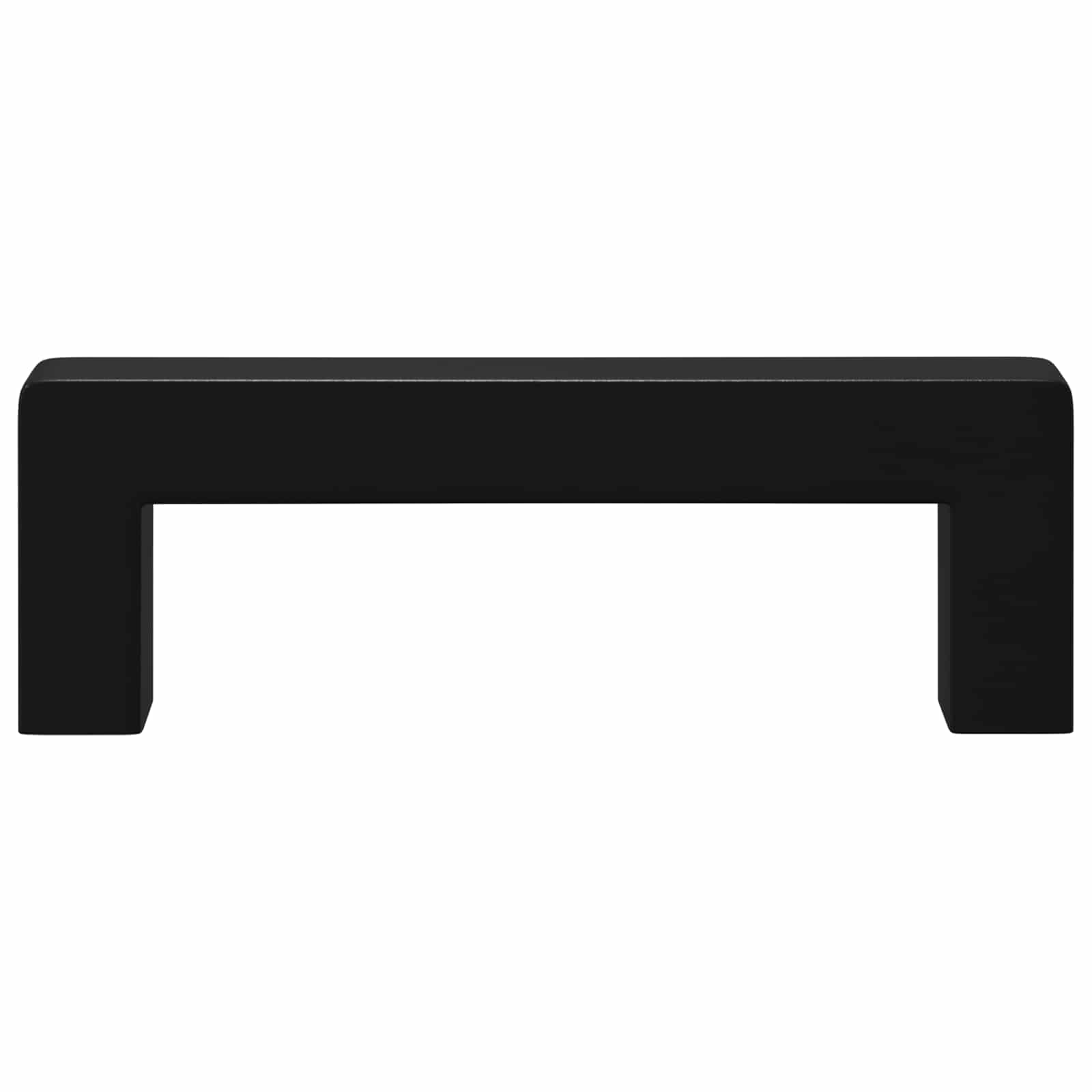Maçaneta de móveis 530 unid. preto 105 x 12 x 36 mm ferro