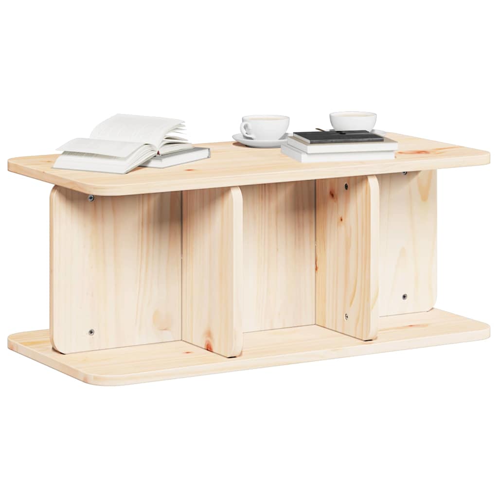 Mesa de centro natural 80 x 39,5 x 33,5 cm