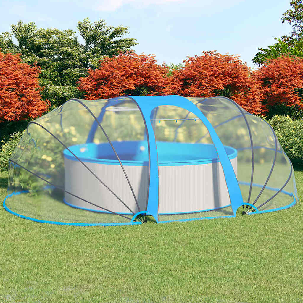 Cúpula de piscina oval 530x410x210 cm