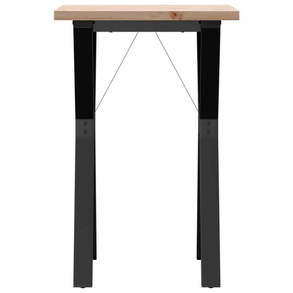 Mesa de jantar estrutura em y 50x50x75,5 cm pinho/aço