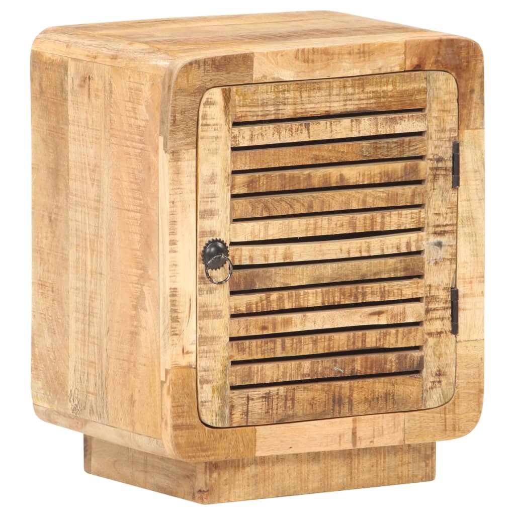 Mesa de cabeceira 40x30x50 cm madeira de mangueira áspera