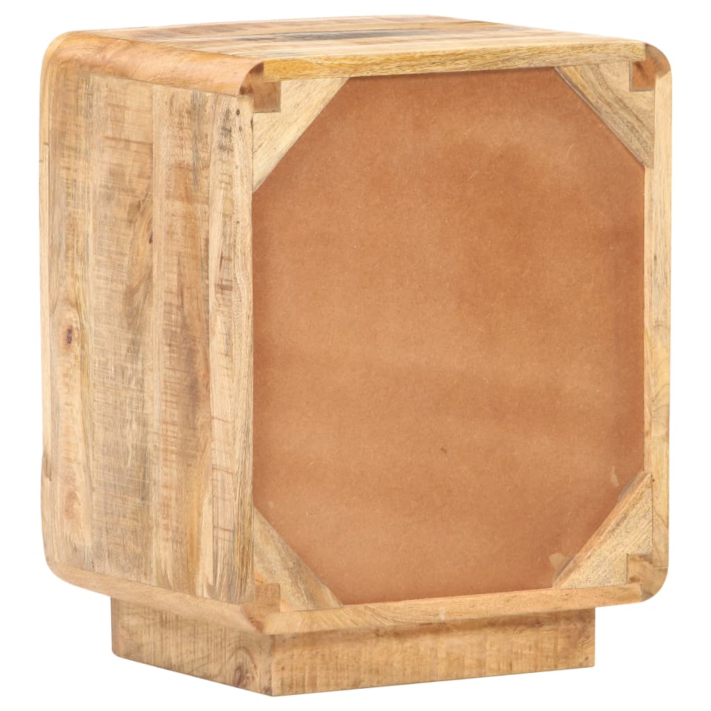 Mesa de cabeceira 40x30x50 cm madeira de mangueira áspera