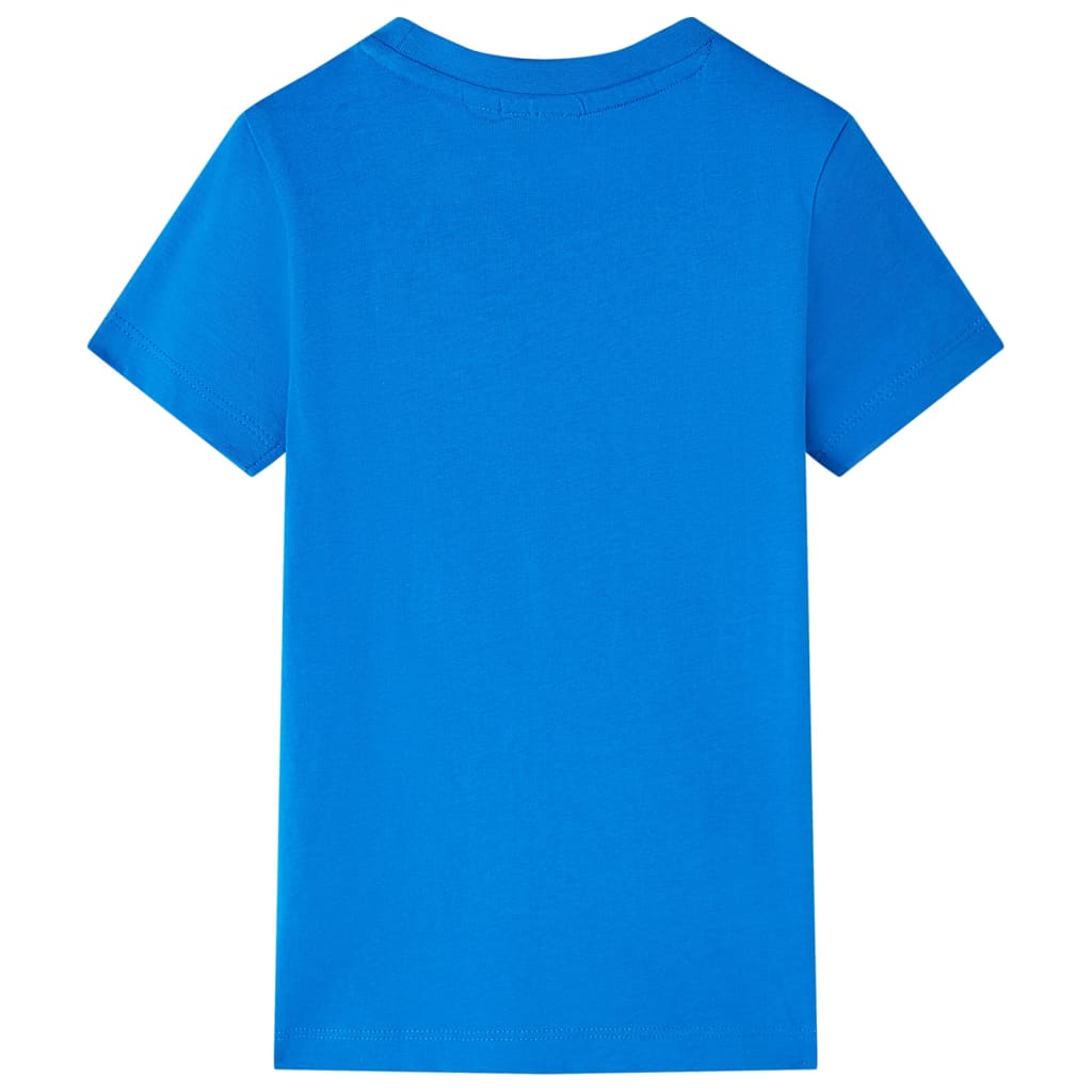 T-shirt infantil azul brilhante 128