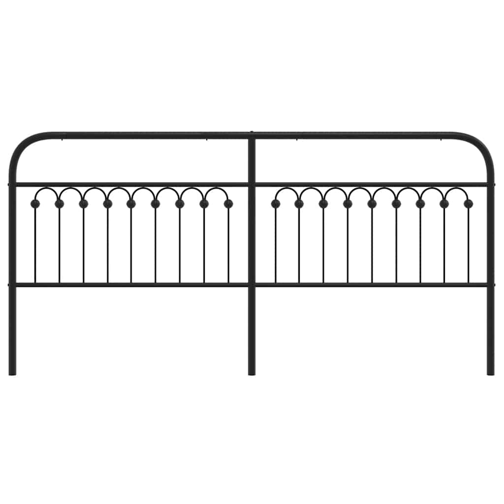 Cabeceira de substituição 193 cm metal preto