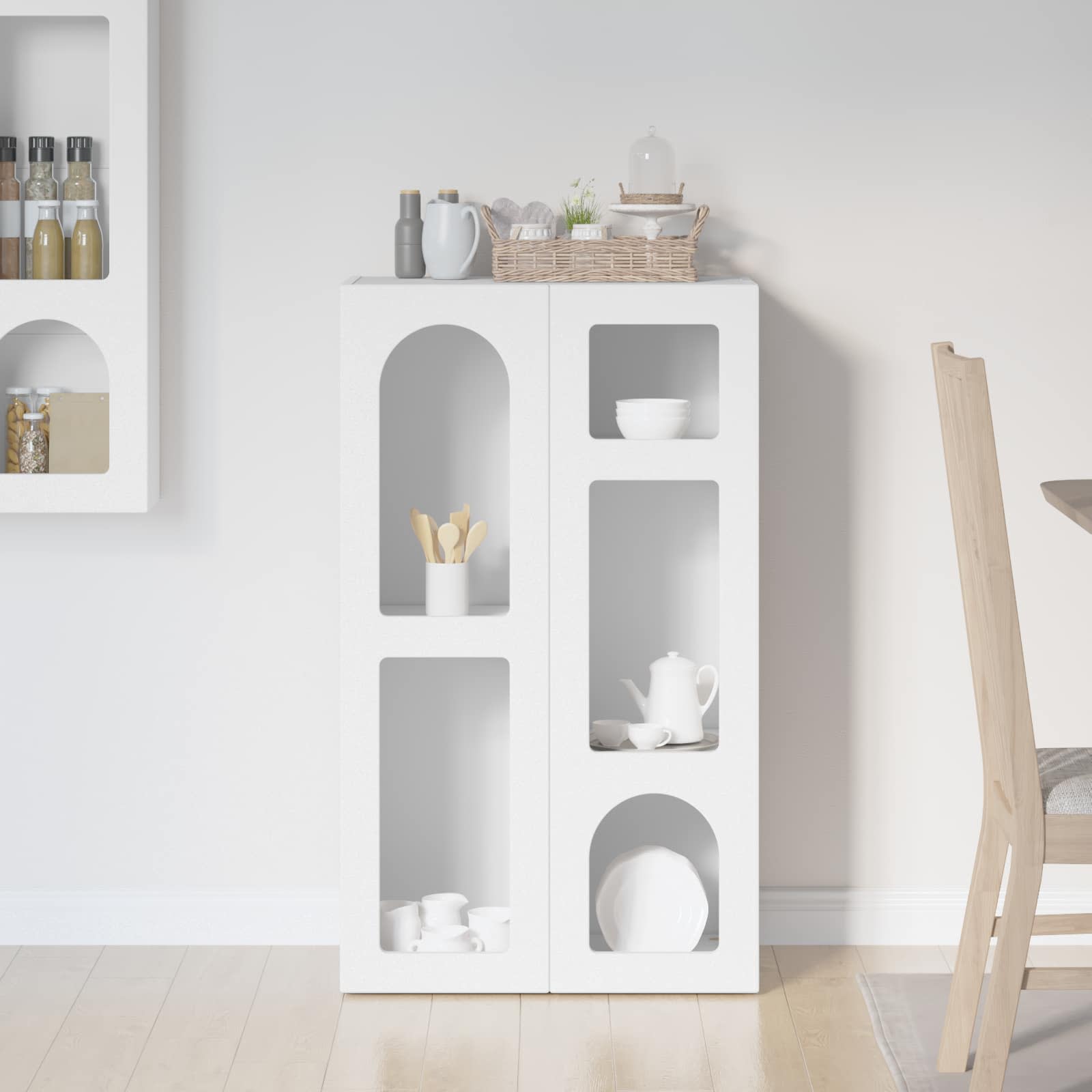 Buffet elst branco 59 x 35 x 100,5 cm derivados de madeira