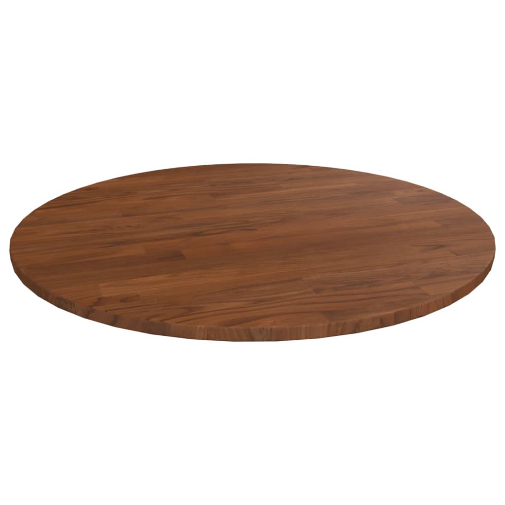 Tampo mesa redondo ø60x1,5 cm carvalho tratado castanho-escuro