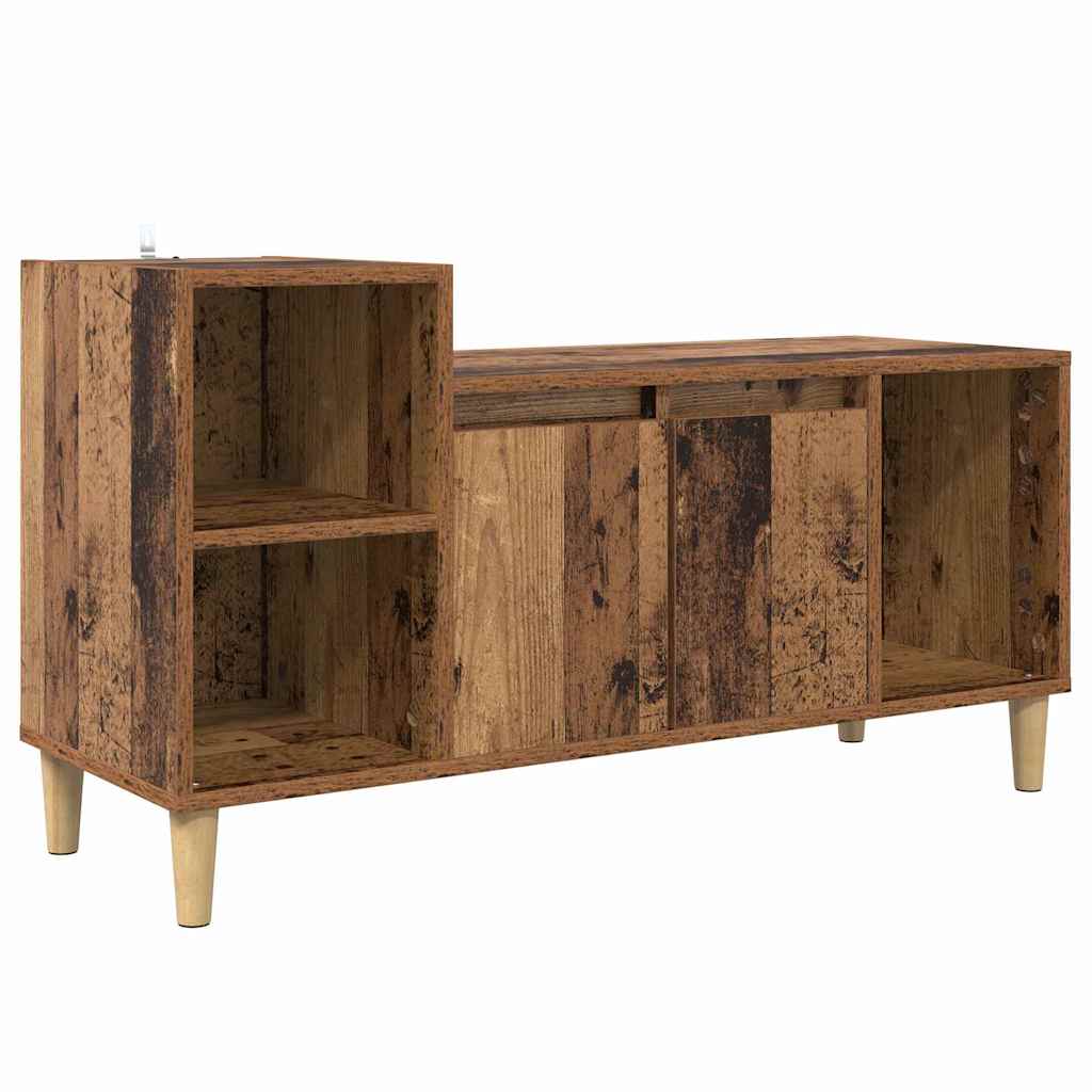 Gabinete para TV 100 x 35 x 55 cm madeira antiga