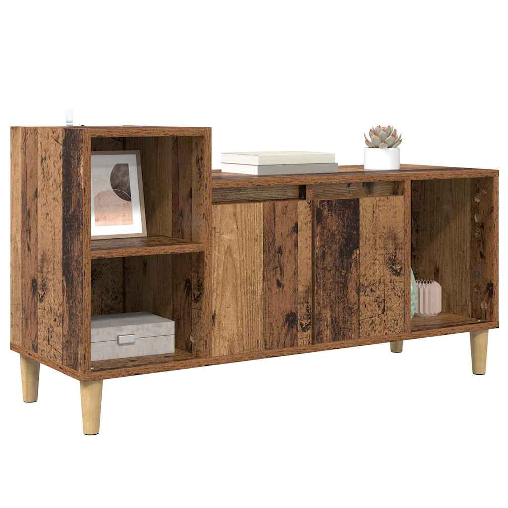 Gabinete para TV 100 x 35 x 55 cm madeira antiga