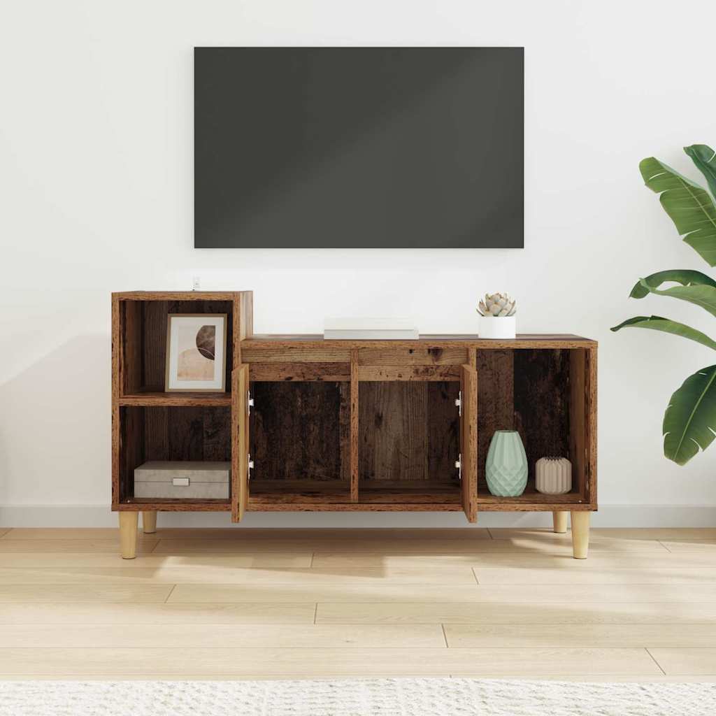 Gabinete para TV 100 x 35 x 55 cm madeira antiga