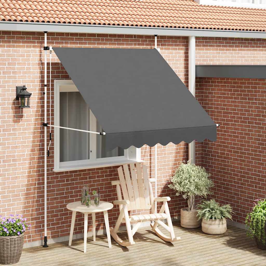 Toldo retrátil manual 200 cm antracite
