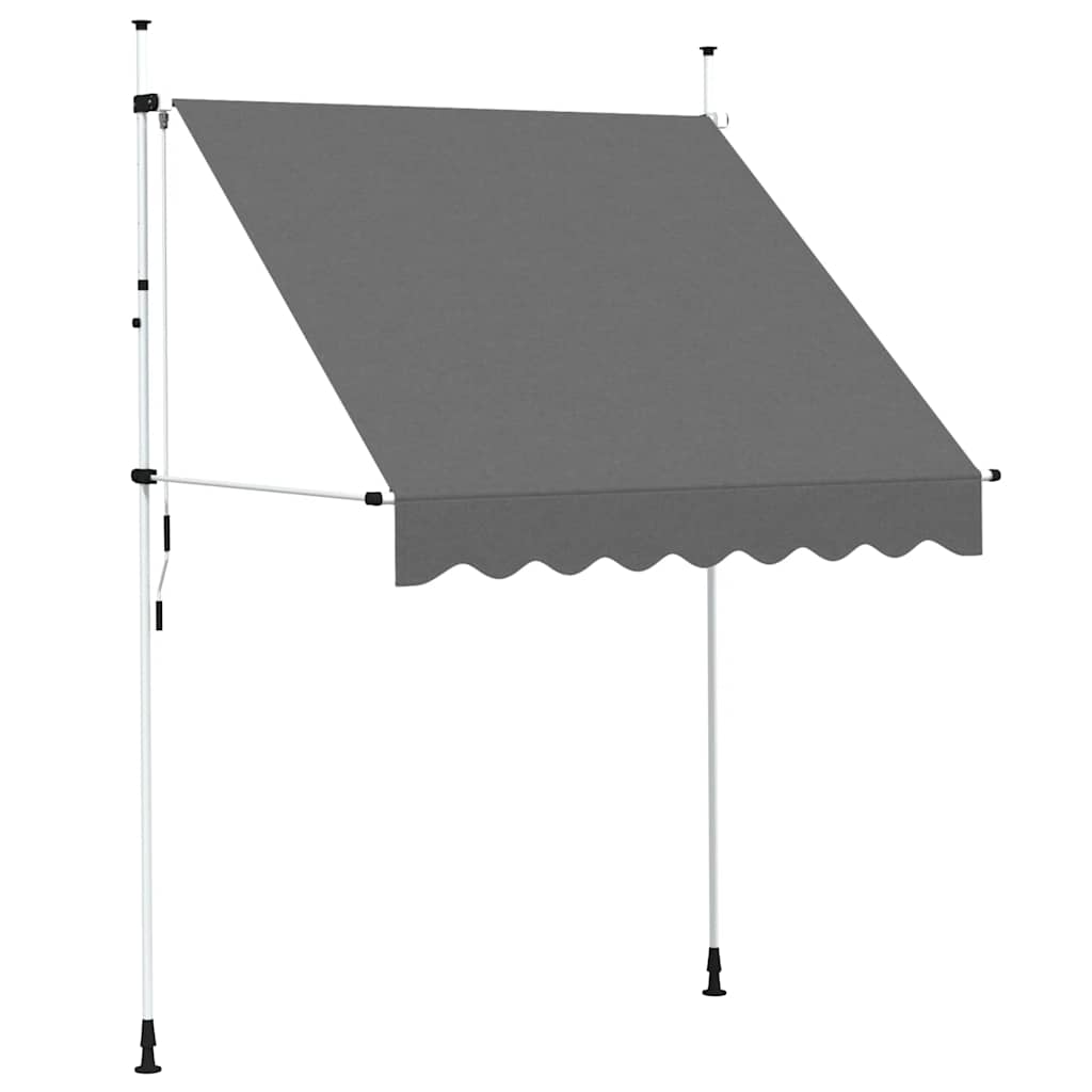 Toldo retrátil manual 200 cm antracite