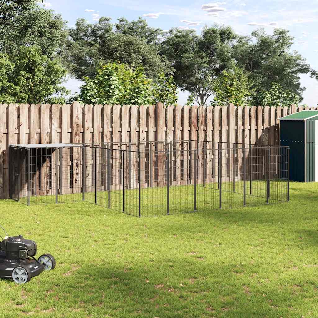 Canil 12,1 m² aço preto