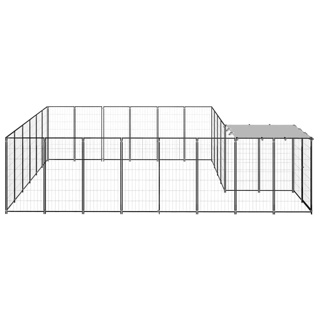 Canil 12,1 m² aço preto