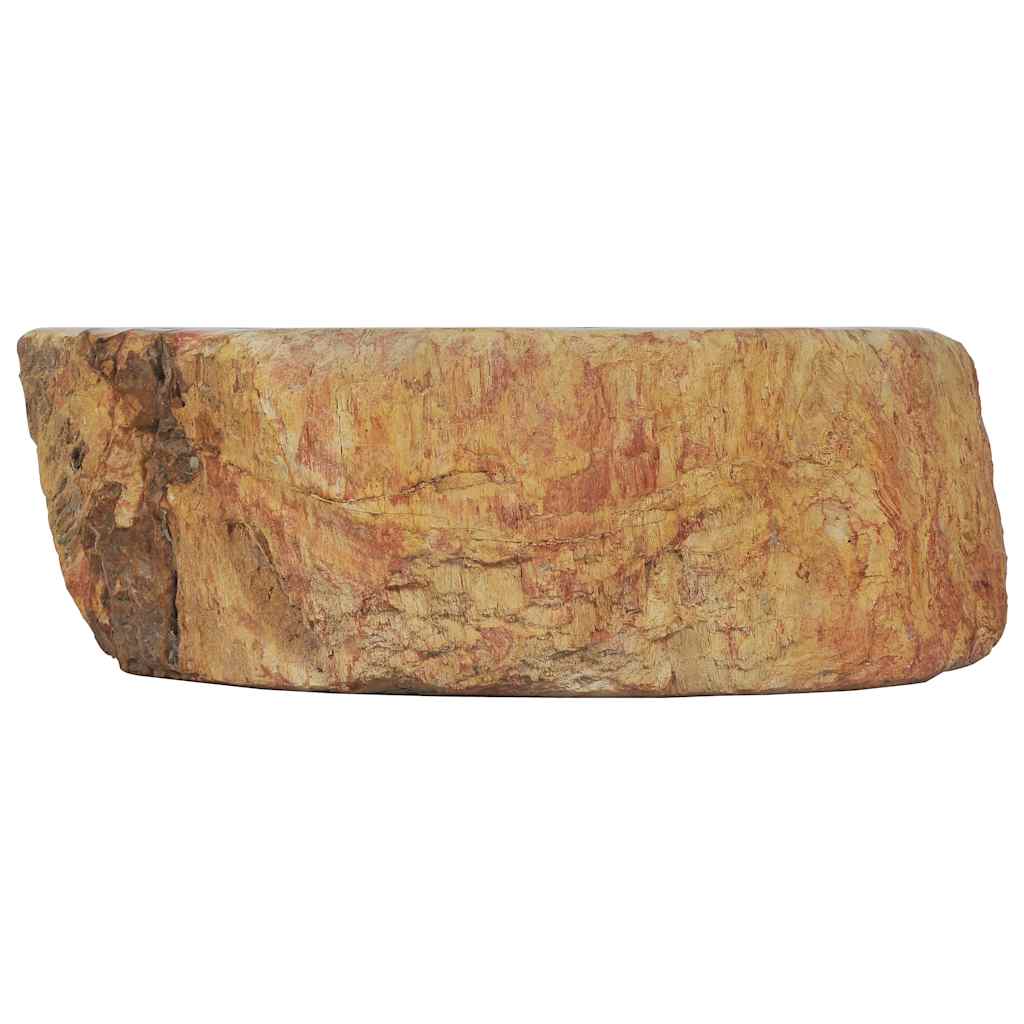 Lavatório 45x35x15 cm madeira petrificada creme