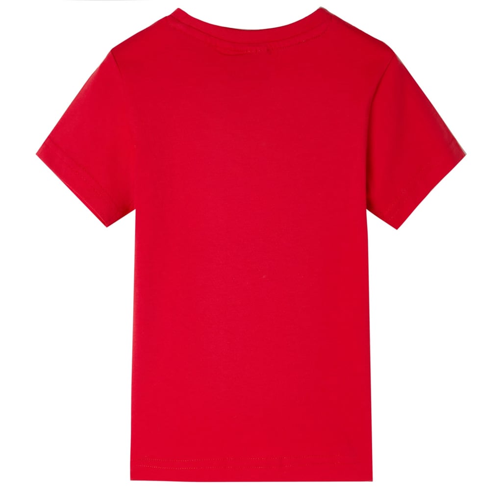 T-shirt para criança vermelho 140