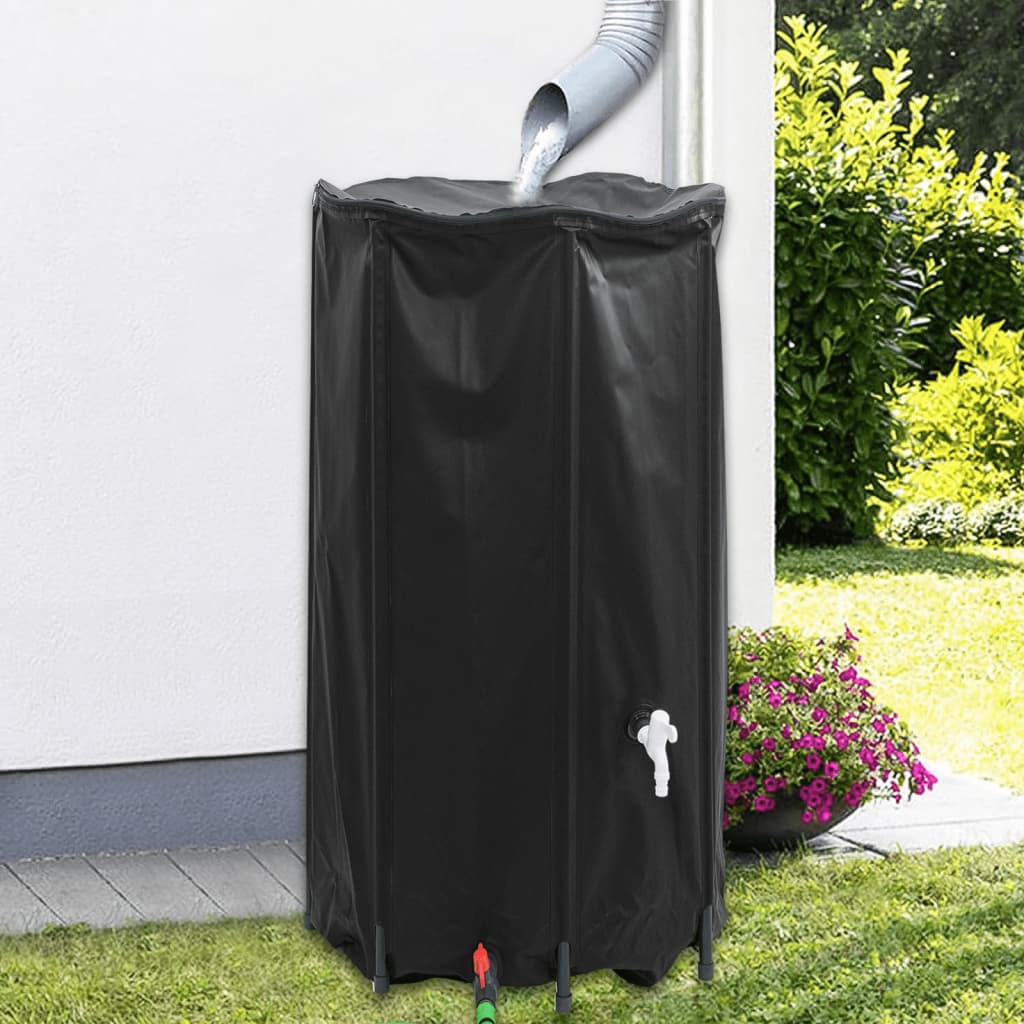 Depósito de água dobrável com torneira 380 l PVC