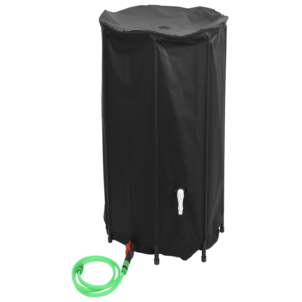 Depósito de água dobrável com torneira 380 l PVC