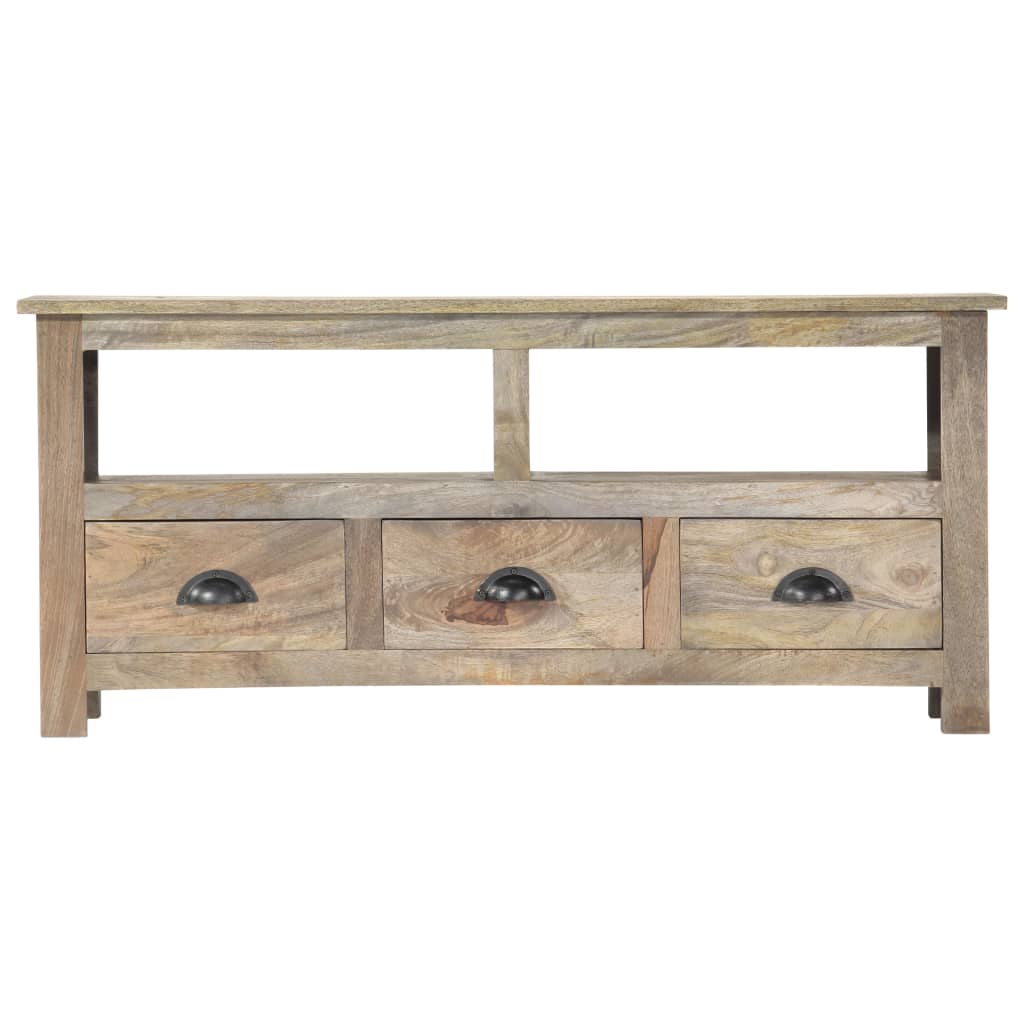 Móvel de TV 110x30x50 cm madeira de mangueira maciça