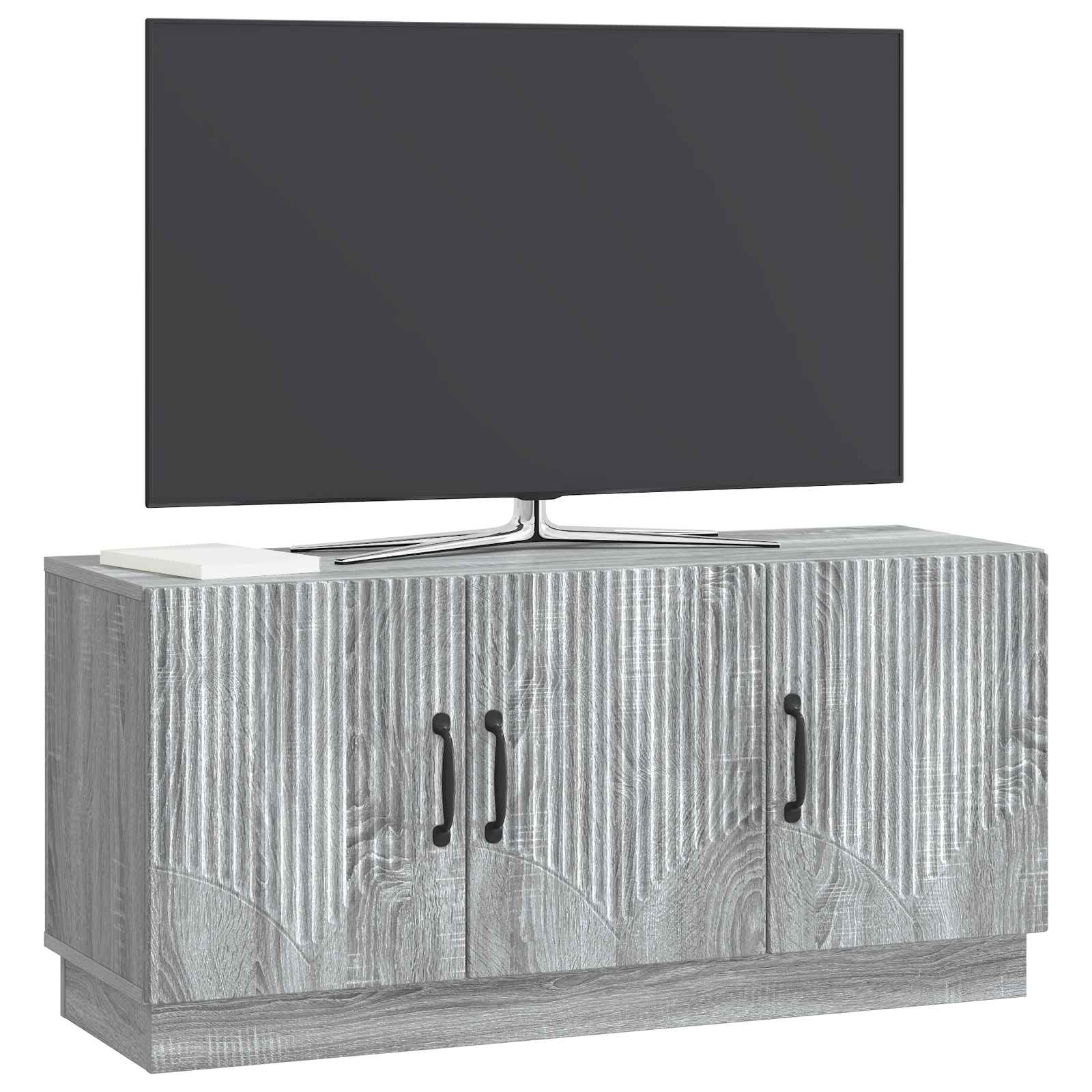 Gabinete para TV sonoma cinzento 99 x 34,5 x 47 cm