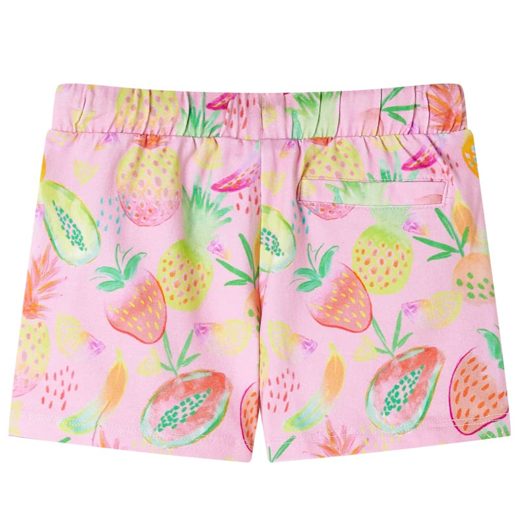 Calções de criança com cordão rosa suave 104