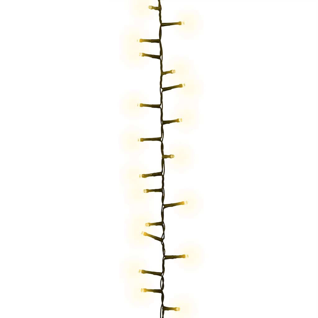 Cordão de luzes compacto 3000 luzes LED 65 m PVC branco quente