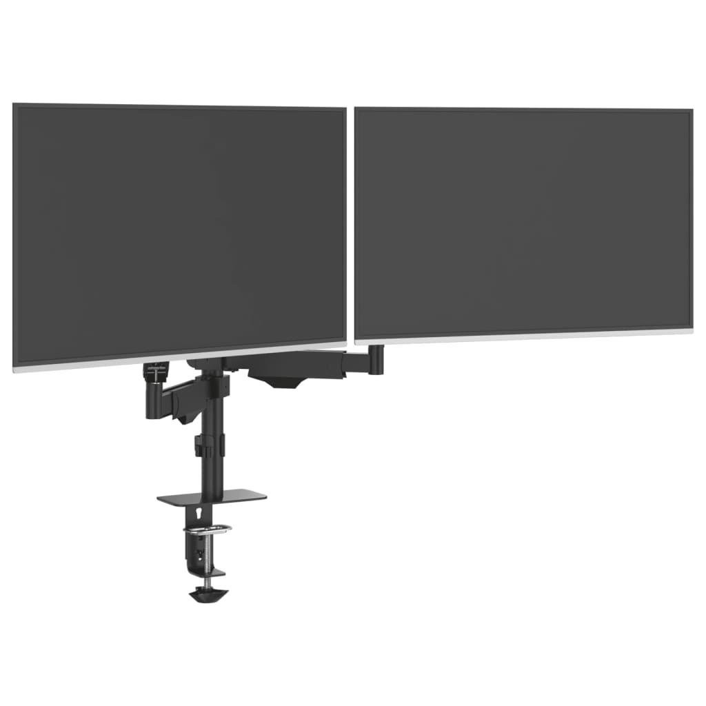 Braço para monitor duplo ecrã de 27" máx. mola a gás 20 kg