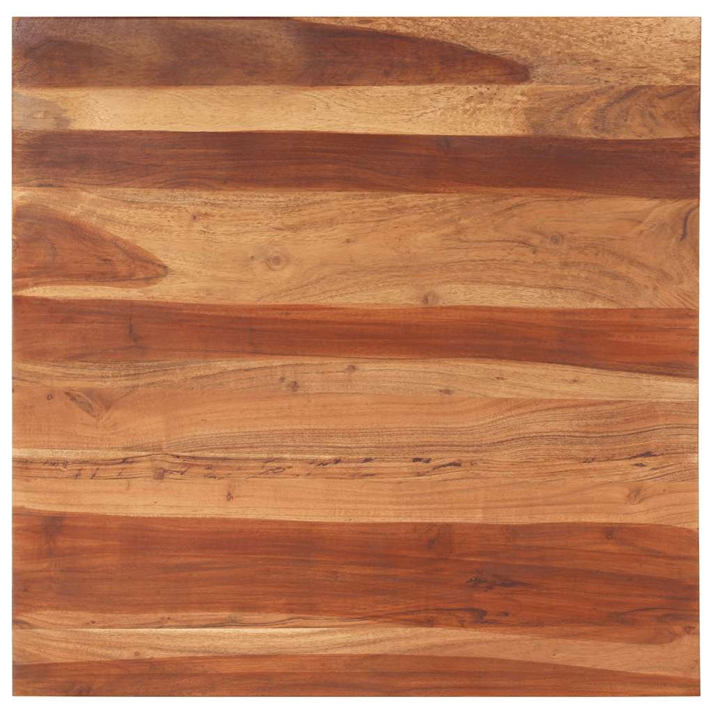 Tampo de mesa madeira de acácia maciça 25-27 mm 80x80 cm