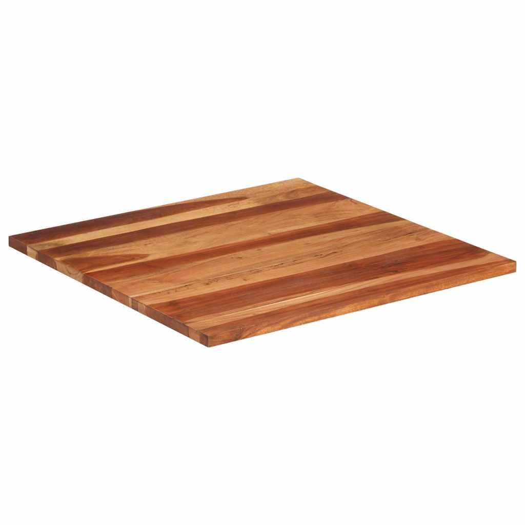 Tampo de mesa madeira de acácia maciça 25-27 mm 80x80 cm