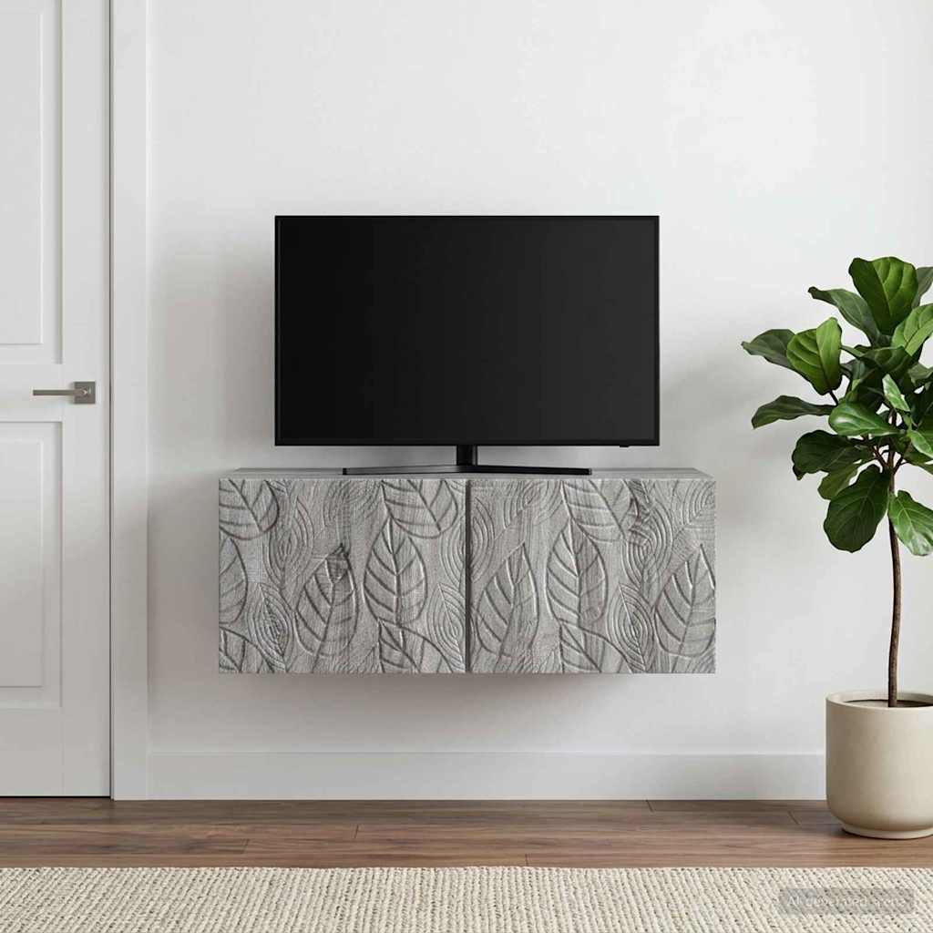 Gabinete de TV de parede 59,5 x 41 x 30 cm sonoma cinzento