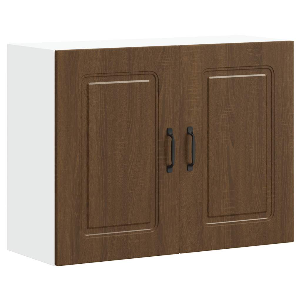 Armário de parede de cozinha kalmar madeira carvalho castanho