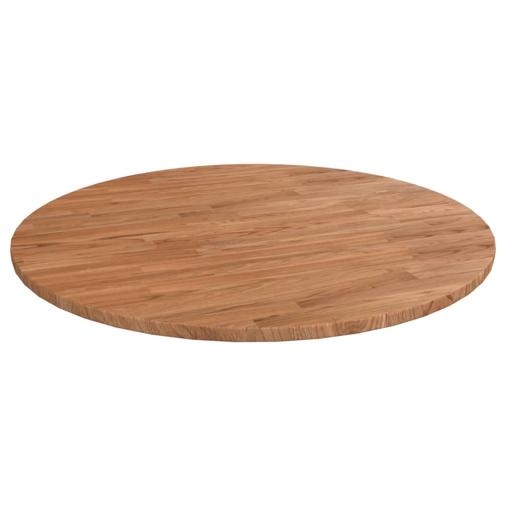 Tampo mesa redondo ø70x1,5 cm carvalho tratado castanho-claro