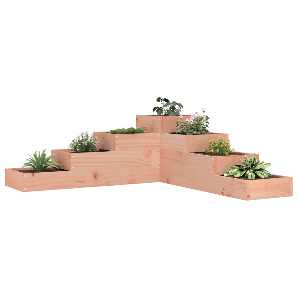 Vaso de jardim 4 níveis 106x104,5x36 cm madeira maciça douglas