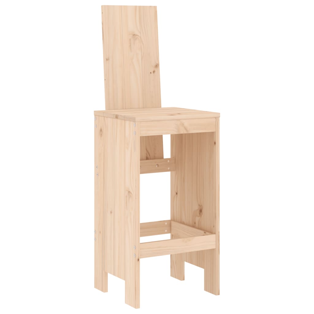 9 Pcs conjunto de bar para jardim pinho maciço