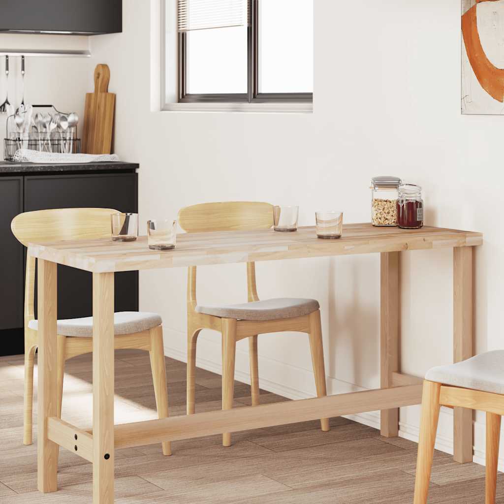 Tampo de mesa retangular 140x60x4 cm madeira de acácia maciça