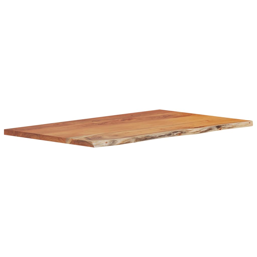 Bancada de casa de banho retangular 110x60x2,5 cm acácia maciça