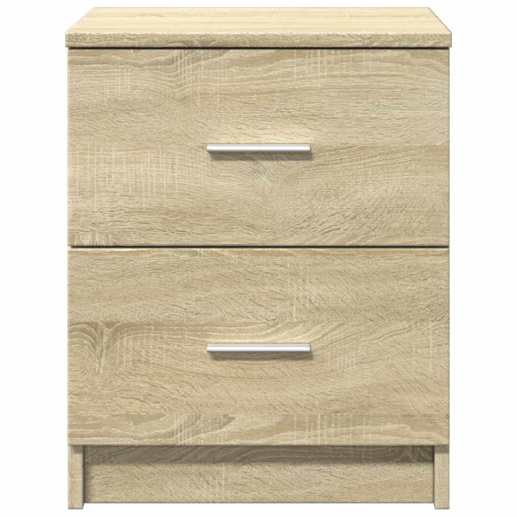 Mesas de cabeceira 2pcs c/2gavetas 40x36x50 cm carvalho sonoma