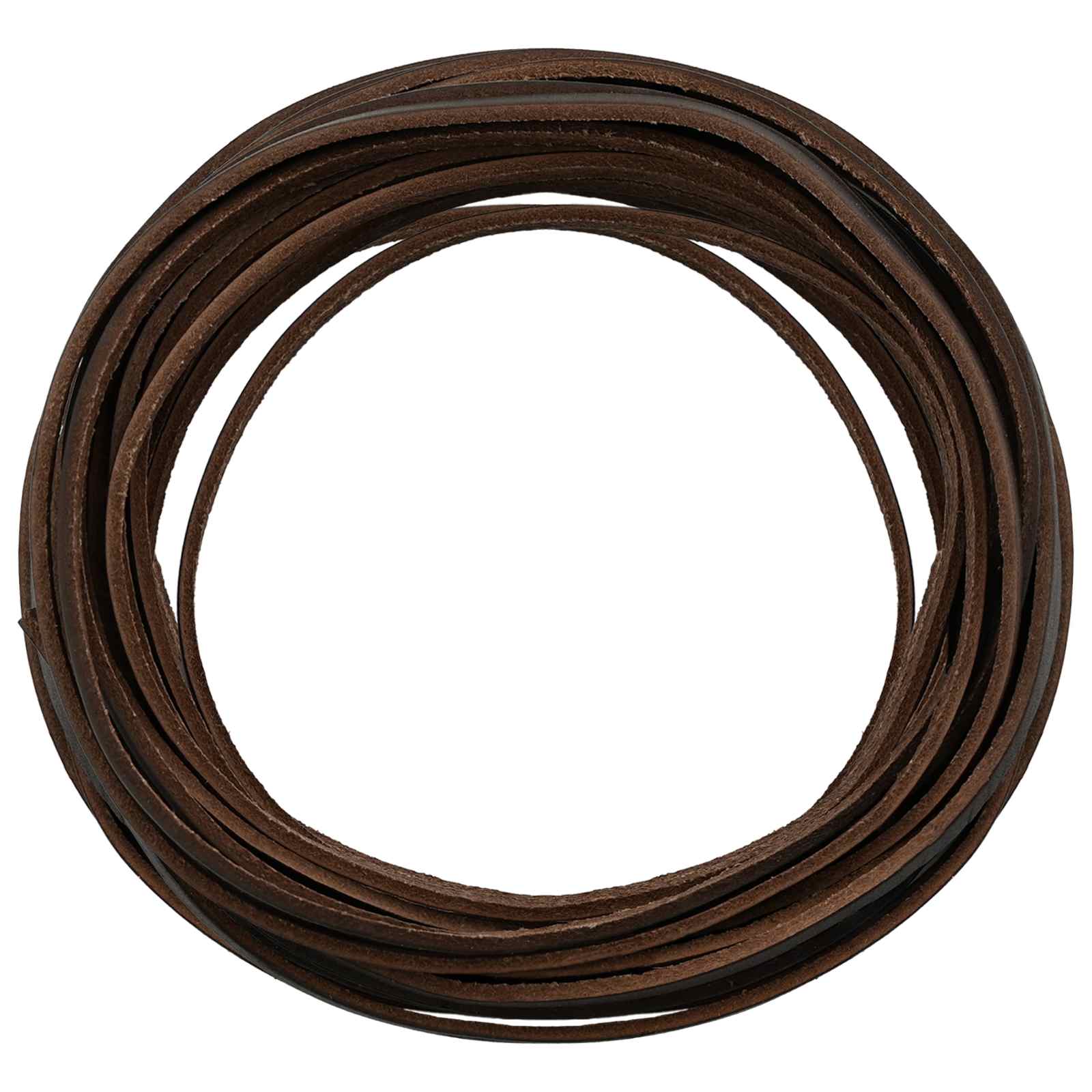 Pulseira de couro marrom escuro 200 x 0,4 cm couro