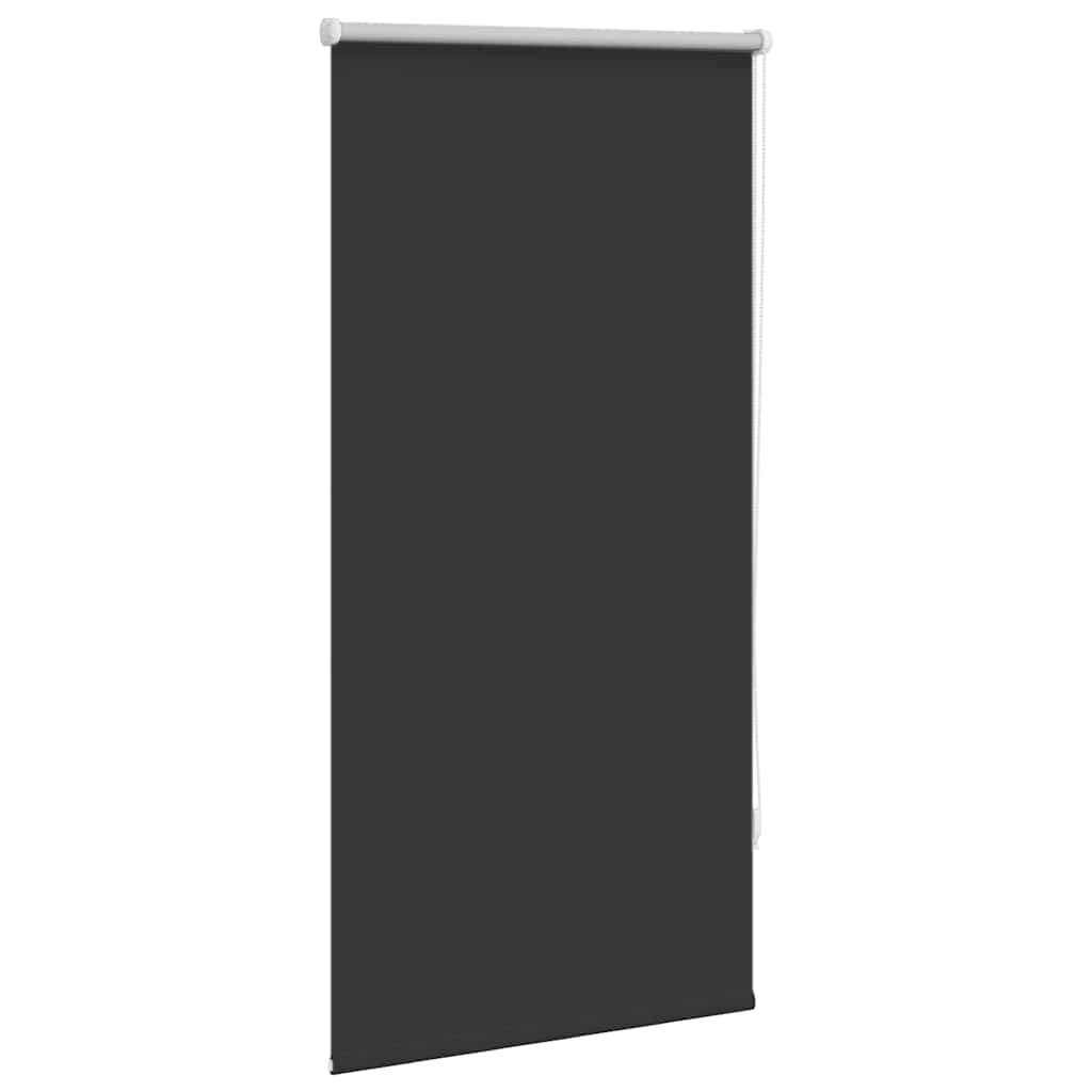 Cortina de rolo blackout, 64,4 x 120 cm, largura do tecido 60 cm, preta.