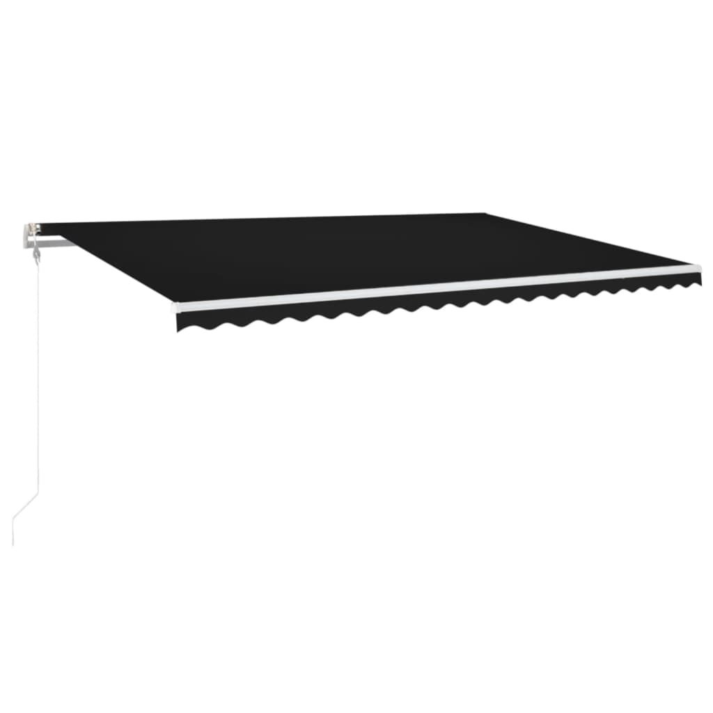 Toldo retrátil automático 500x350 cm antracite