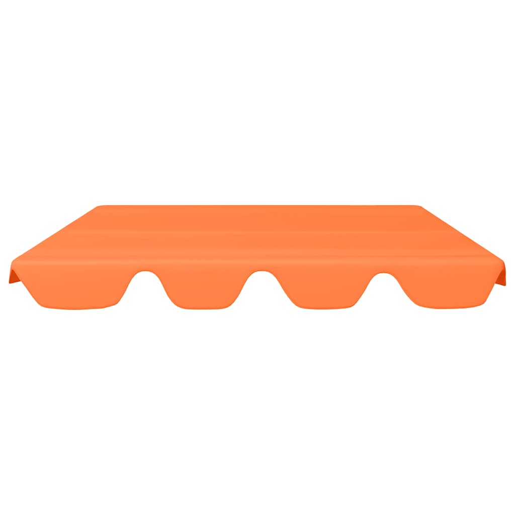 Toldo suplente p/ baloiço de jardim 150/130x105/70 cm laranja