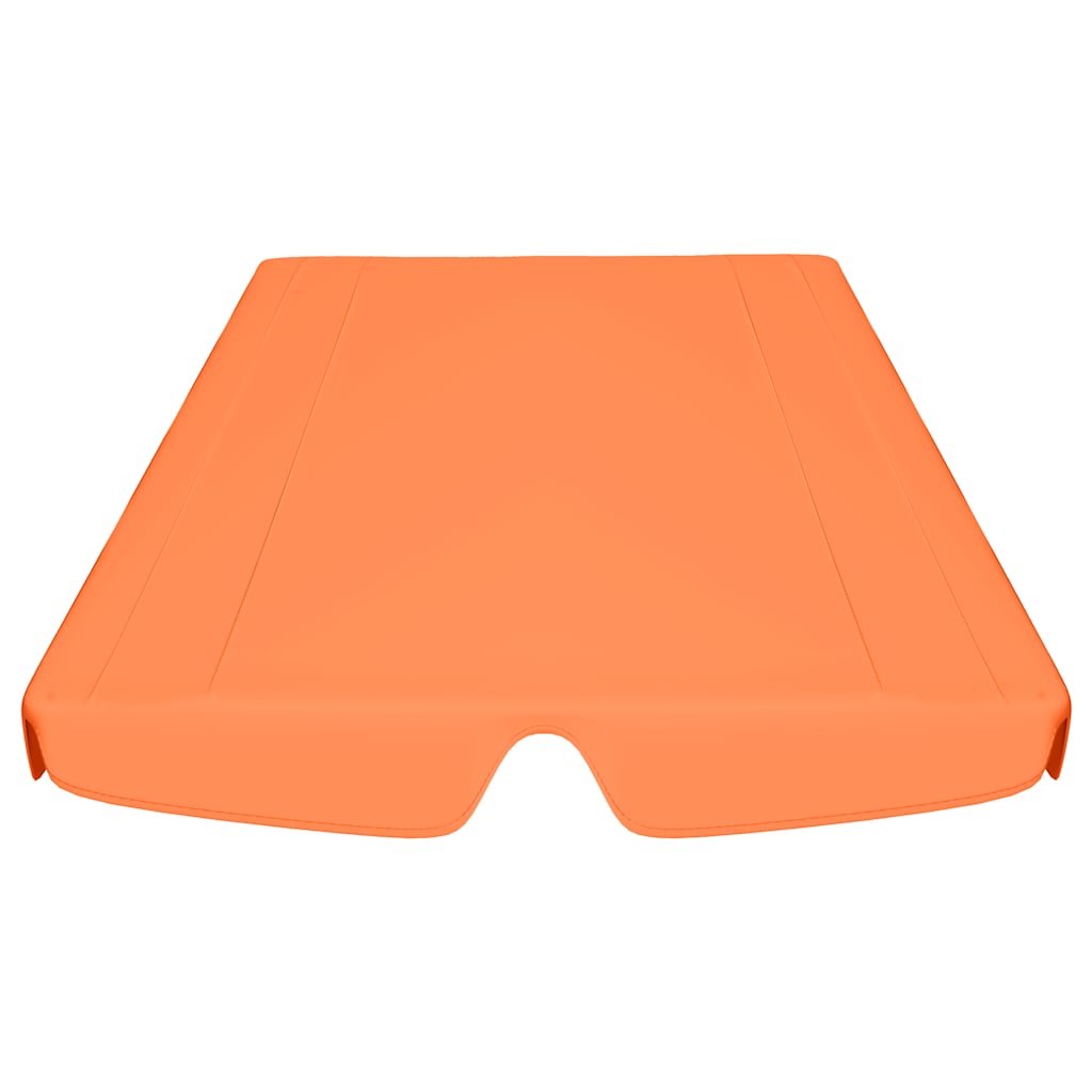 Toldo suplente p/ baloiço de jardim 150/130x105/70 cm laranja