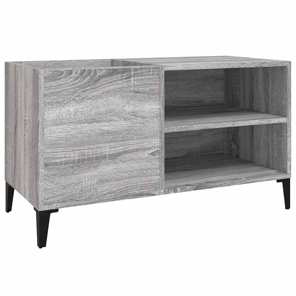 Armário p/ discos 84,5x38x48 cm derivados madeira cinza sonoma