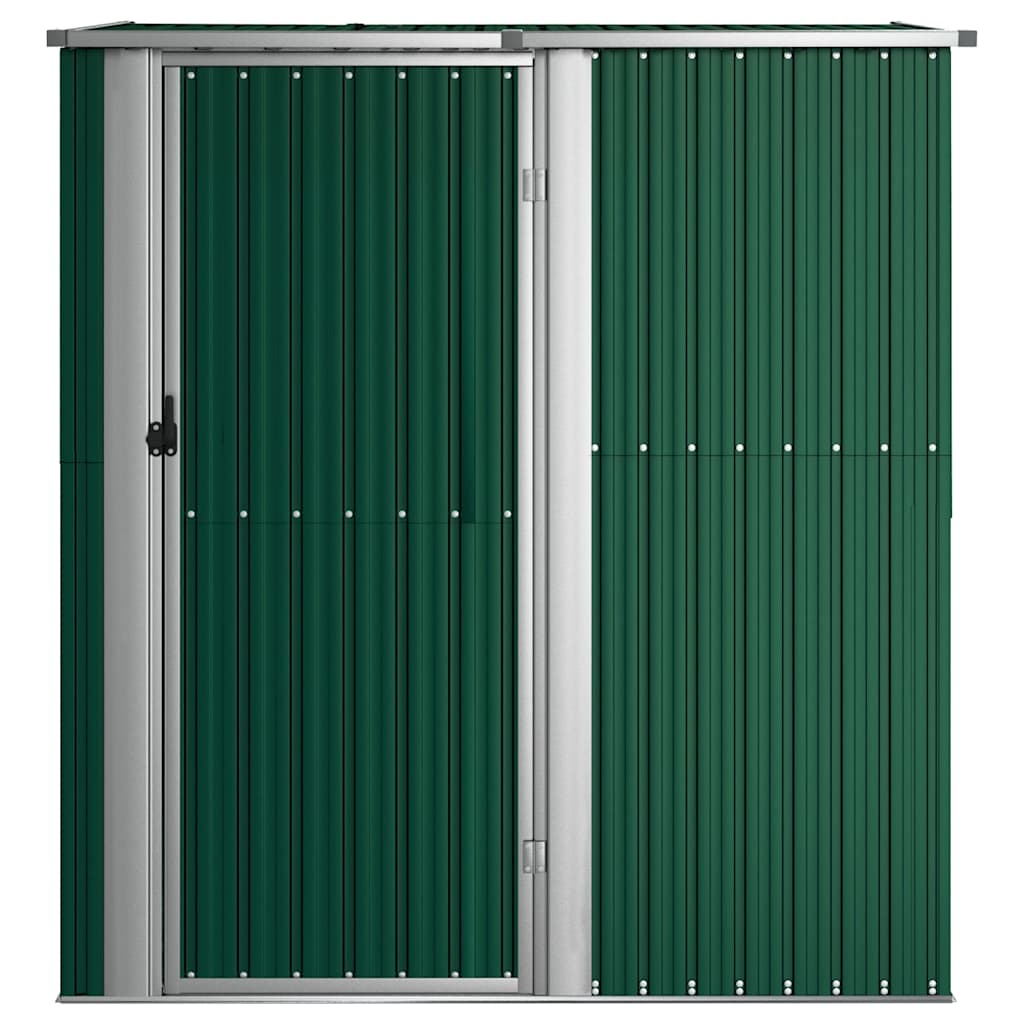 Abrigo de jardim verde 180,5x97x209,5 cm aço galvanizado