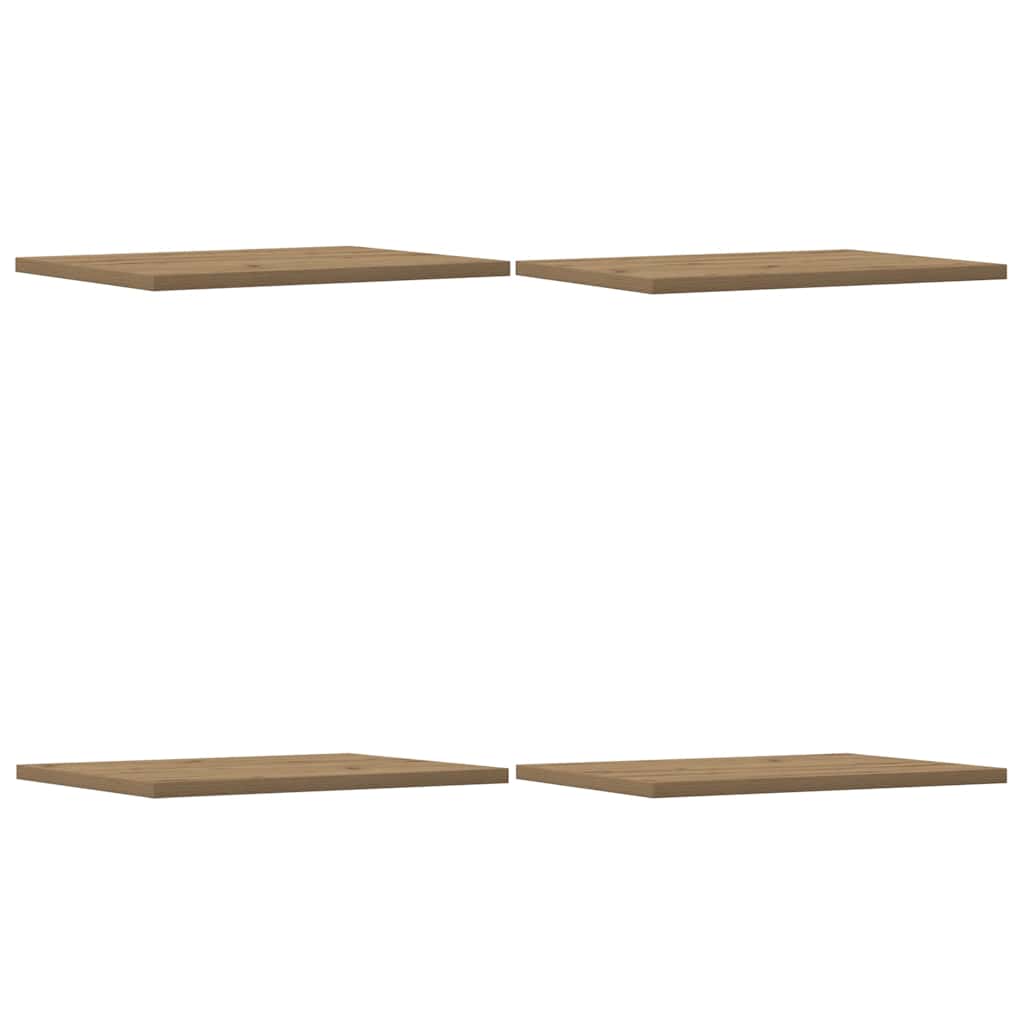 Prateleiras p/ estante 4 pcs deriv. madeira carvalho artisiano