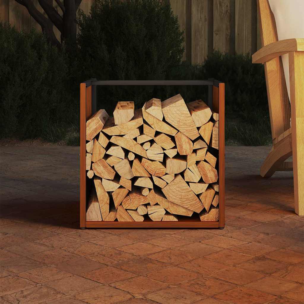 Rack lenha 40x40x40 cm aço resistente às intempéries