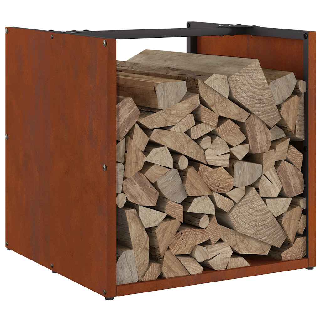 Rack lenha 40x40x40 cm aço resistente às intempéries