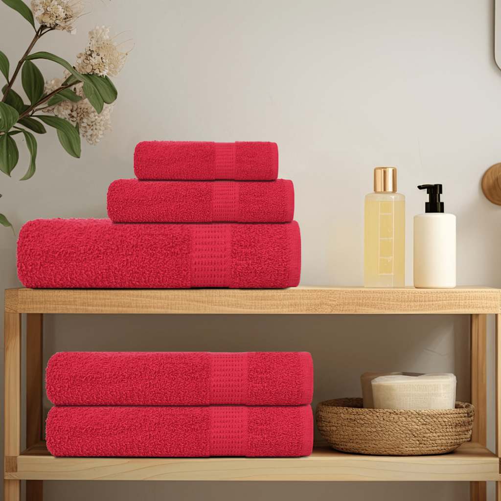 Toalhas de bidé frogn 2 pcs 30x50 cm 360 g/m² vermelho