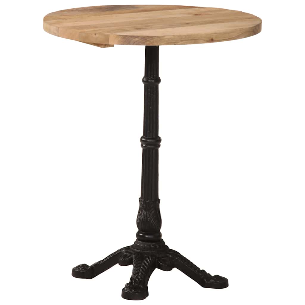 Mesa bistrô ø60x76 cm madeira de mangueira áspera